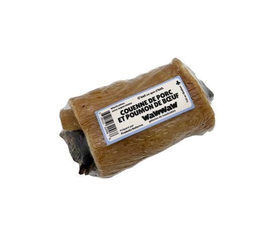Couenne de porc avec poumon de boeuf 4" - WaWWaw