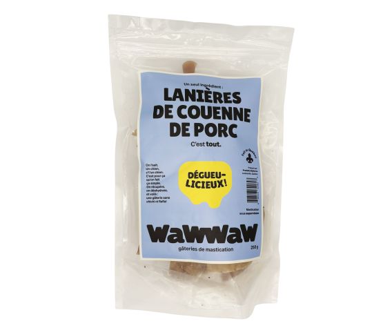 Lanière de couenne de porc 250g - WaWWaw