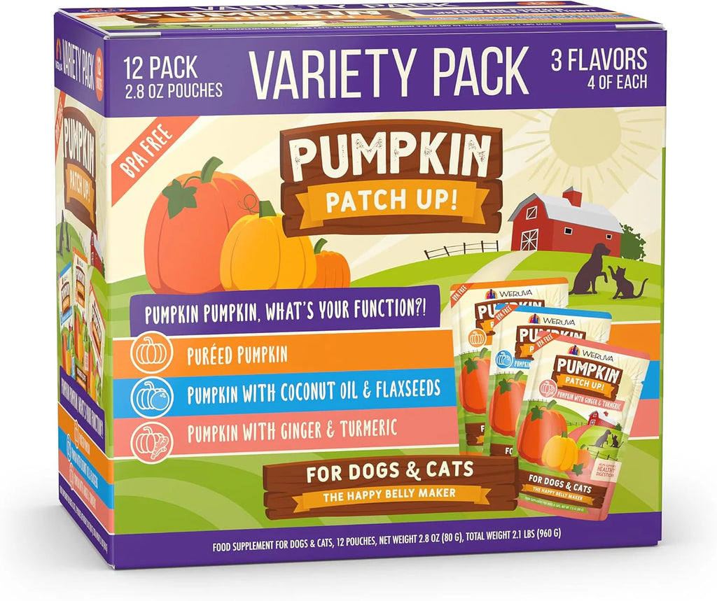 Boîte variété de sachet de purée de citrouille (12)
