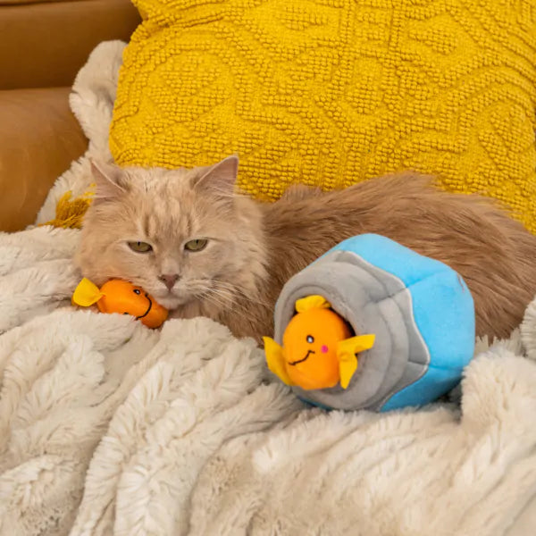 Peluche interactive pour chat - Aquarium