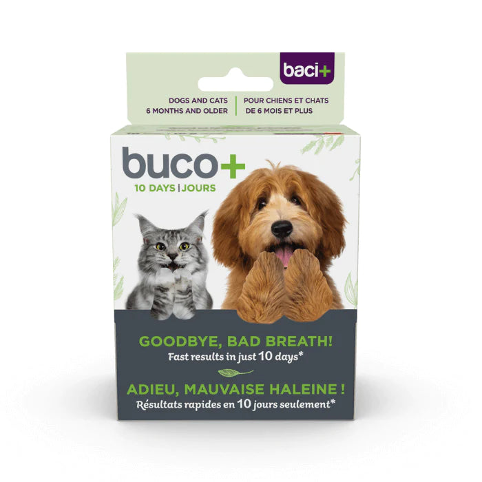 Buco+10 jours- Traitement contre la mauvaise haleine chats et chiens
