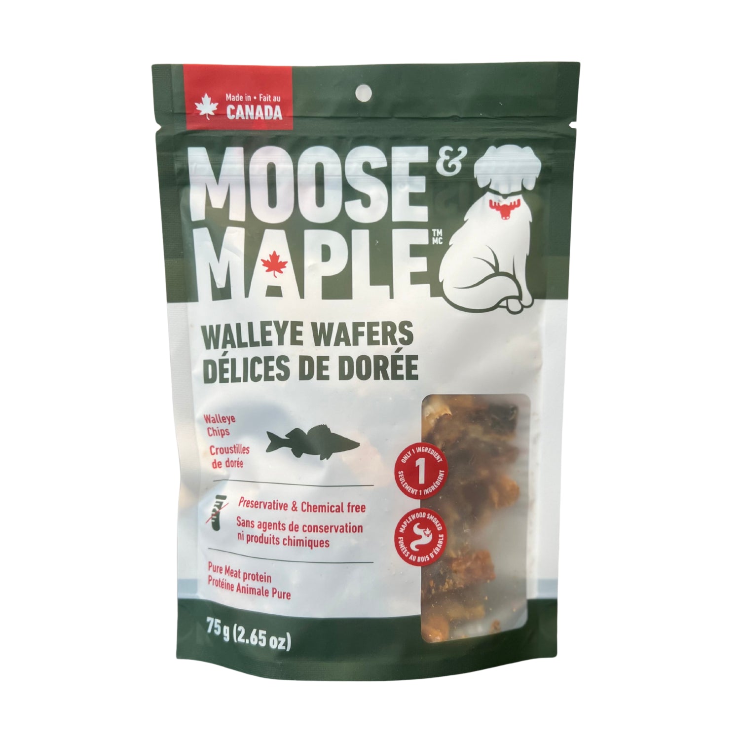 Peaux de doré déshydratées au bois d'érable - Moose & Maple