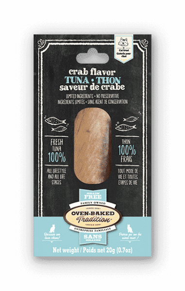Filet de thon et crabe pour chat - Oven Baked Tradition