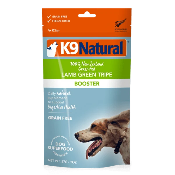 Booster lyophilisé de tripe verte d’agneau - K9 Natural