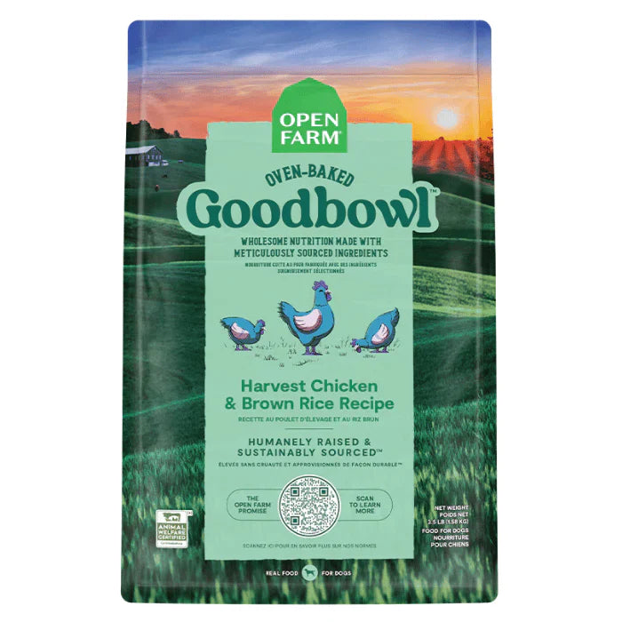Nourriture Open Farm GoodBowl - Poulet et riz brun 22 lbs