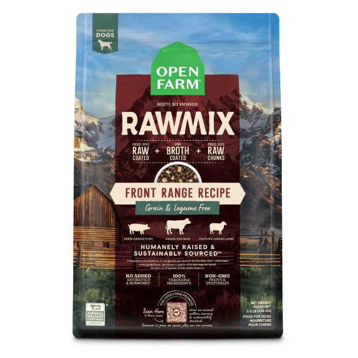 Nourriture Open Farm RawMix - Gibier en liberté sans grains 3,5lbs