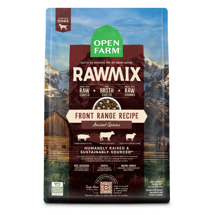 Nourriture Open Farm Rawmix - Gibier en liberté anciens grains 3.5 lbs