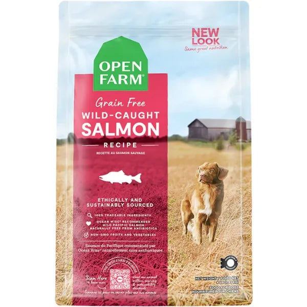 Nourriture Open Farm - Saumon sans grains 22 lbs