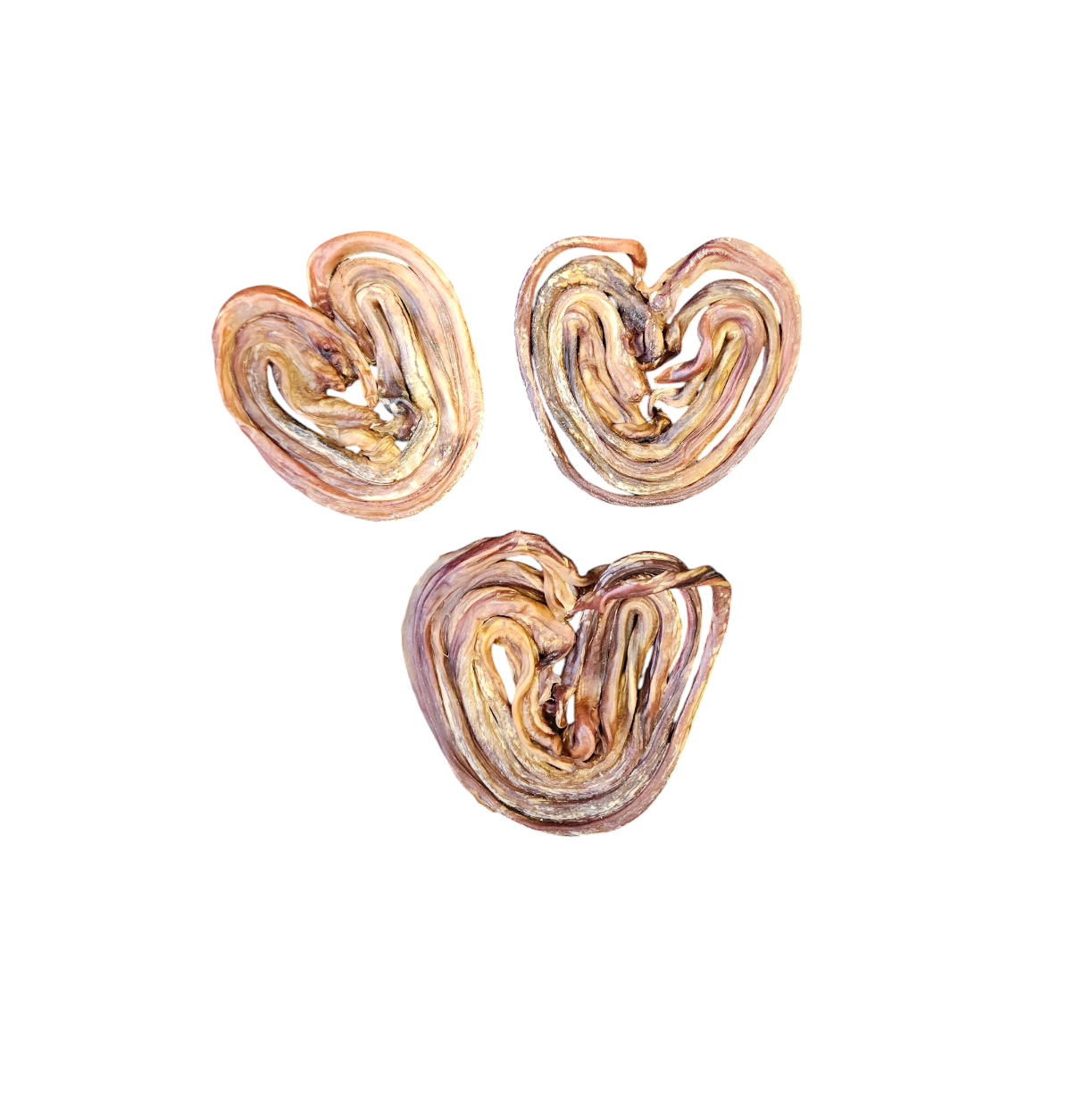 Paquet économique - Brioche de pizzle de porc en coeur (10) - Vrac pour chien