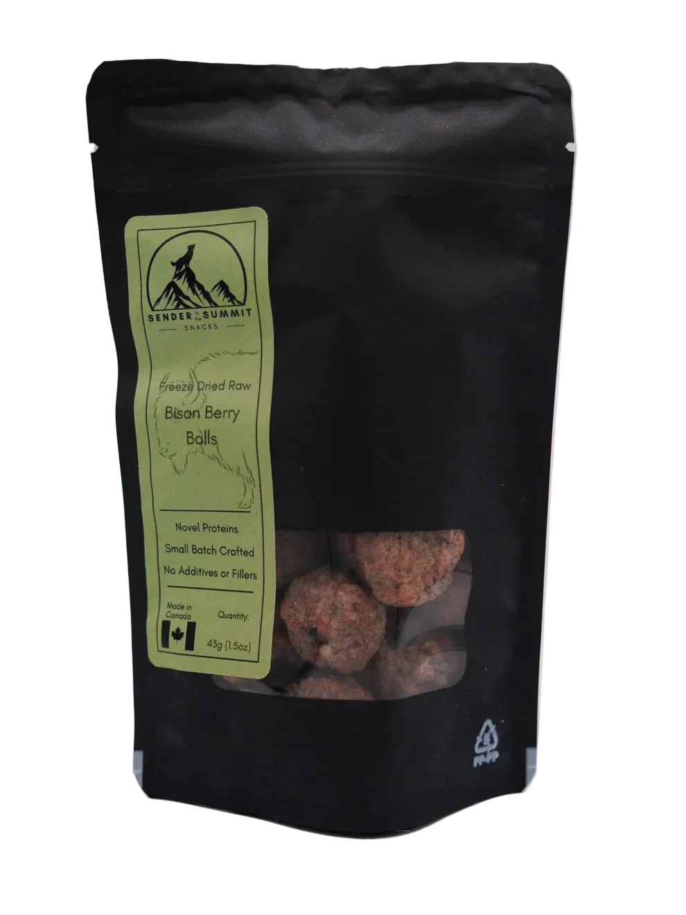 Bouchées de bison et bleuets lyophilisées - Sender Summit Snacks