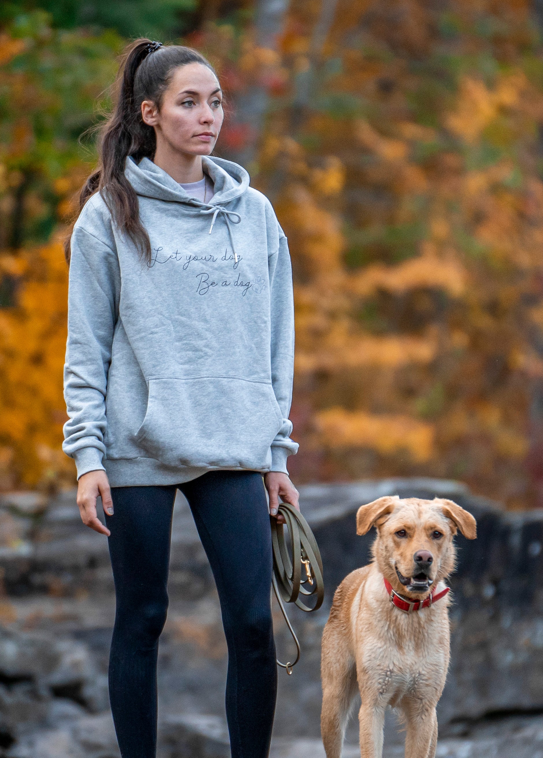 Hoodie "Let your dog Be a dog"